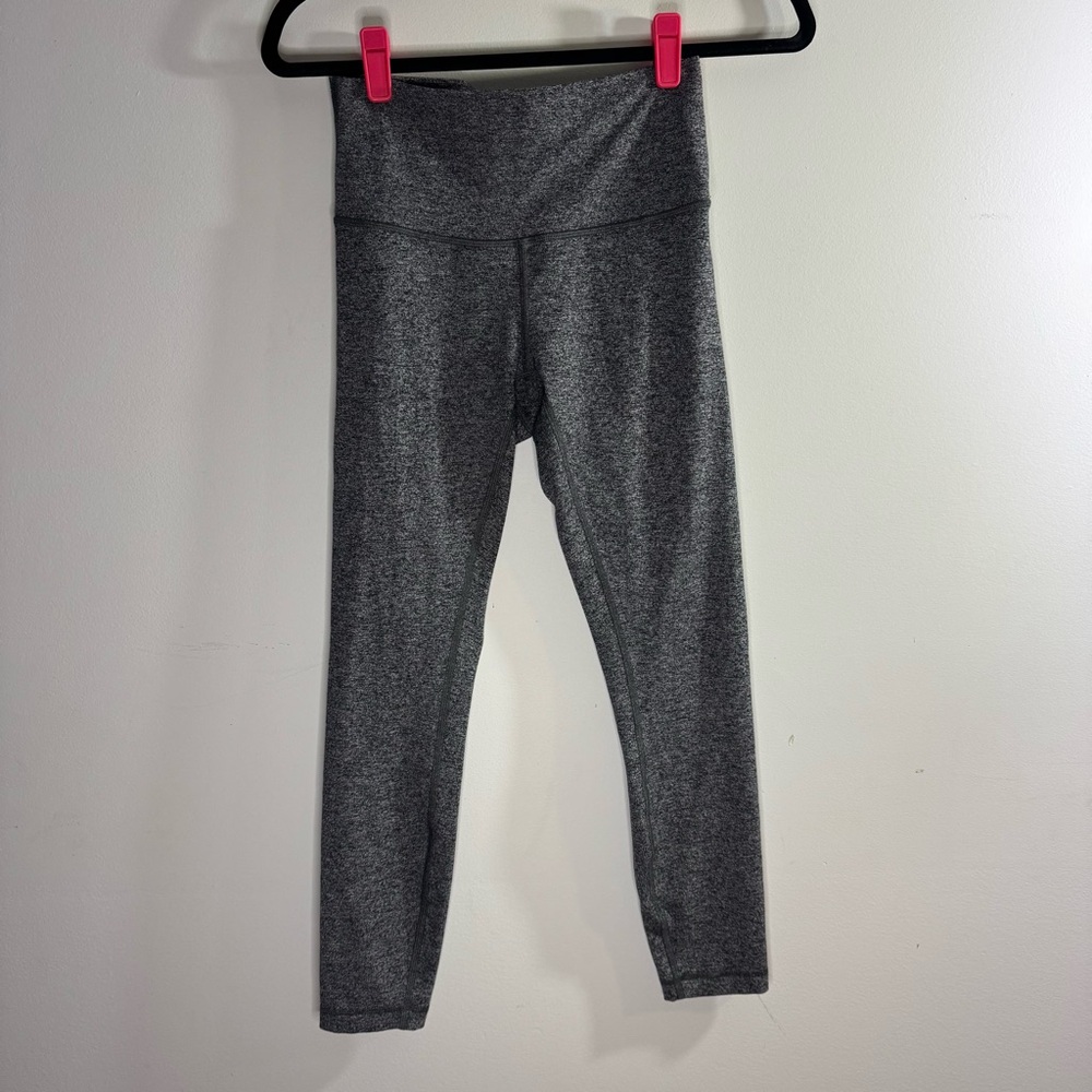 Lululemon Wunder Under Leggings High Rise 25 Gray Luon Size 6